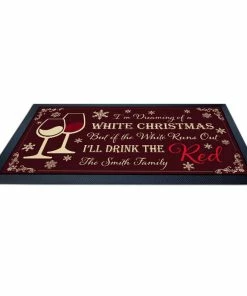 BarMan Custom Printed Bar Service Mat - White Christmas - 17.25" X 10" -BarMan Shop service mat WHITE CHRISTMAS WEBbpc2 700x700