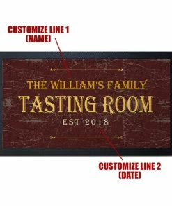 BarMan Custom Printed Bar Service Mat - Tasting Room - 17.25" X 10" -BarMan Shop service mat tasting web bpc cus 700x700