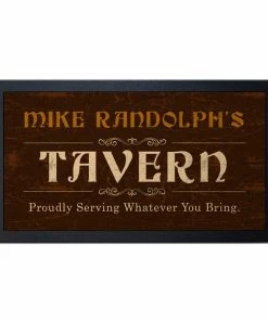 BarMan Custom Printed Bar Service Mat - Tavern - 17.25" X 10"