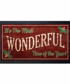 BarMan Bar Service Mat - Wonderful Time Of The Year - 17.25" X 10"