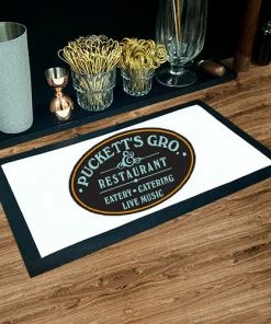 BarMan Custom Bar Service Mat - 17.25" X 10" -BarMan Shop servicematt logoexample webimage11 700x700