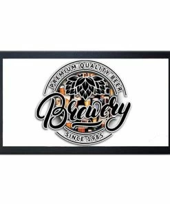 BarMan Custom Bar Service Mat - 17.25" X 10" -BarMan Shop servicematt logoexample webimage8 700x700