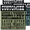 BarMan CUSTOMIZABLE Coaster - 3.5in Square Foam - Distillery Design -BarMan Shop square foam coaster distillery web 700x700