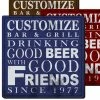 BarMan CUSTOMIZABLE Coaster - 3.5in Square Foam - Friends Design -BarMan Shop square foam coaster friends web 700x700