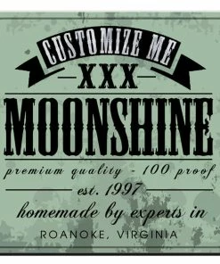 BarMan CUSTOMIZABLE Coaster - 3.5in Square Foam - Moonshine Design -BarMan Shop square foam coaster green moonshine web1 700x700