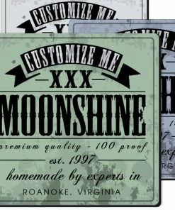 BarMan CUSTOMIZABLE Coaster - 3.5in Square Foam - Moonshine Design