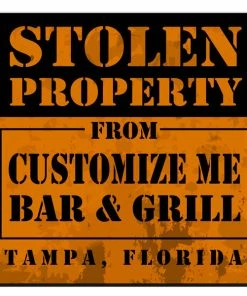 BarMan CUSTOMIZABLE Coaster - 3.5in Square Foam - Stolen Property Design -BarMan Shop square foam coaster org stolen web1 700x700