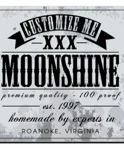 BarMan CUSTOMIZABLE Coaster - 3.5in Square Foam - Moonshine Design -BarMan Shop square foam coaster white moonshine web1 700x700