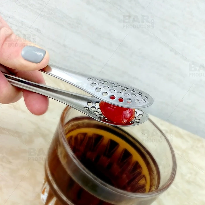 BarMan Strainer Tongs - Stainless Steel - 5 Inch - Image 3