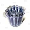 BarMan BarConic® Test Tube Shooter Ice Bucket - Clear - 12 Tubes -BarMan Shop test tube shot bucket blue ice1 800 700x700