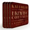 BarMan Wooden Round Square - Customizable - Brewing Company - Set Of 4 -BarMan Shop wood coasters brewing web 800 700x700