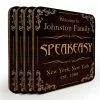 BarMan Wooden Square Coasters - Customizable - Speakeasy - Set Of 4 -BarMan Shop wood coasters speakeasy web 800 700x700