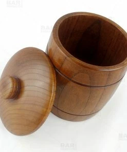 BarMan Wooden Ice Bucket With Lid - 1 Quart (35oz) -BarMan Shop wood ice bucket bpc 1 700x700