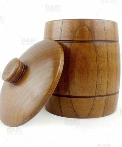 BarMan Wooden Ice Bucket With Lid - 1 Quart (35oz) -BarMan Shop wood ice bucket bpc 3 700x700